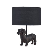 Dachshund Dog Table Lamp Bedside Light Retro Animal Bedroom Light