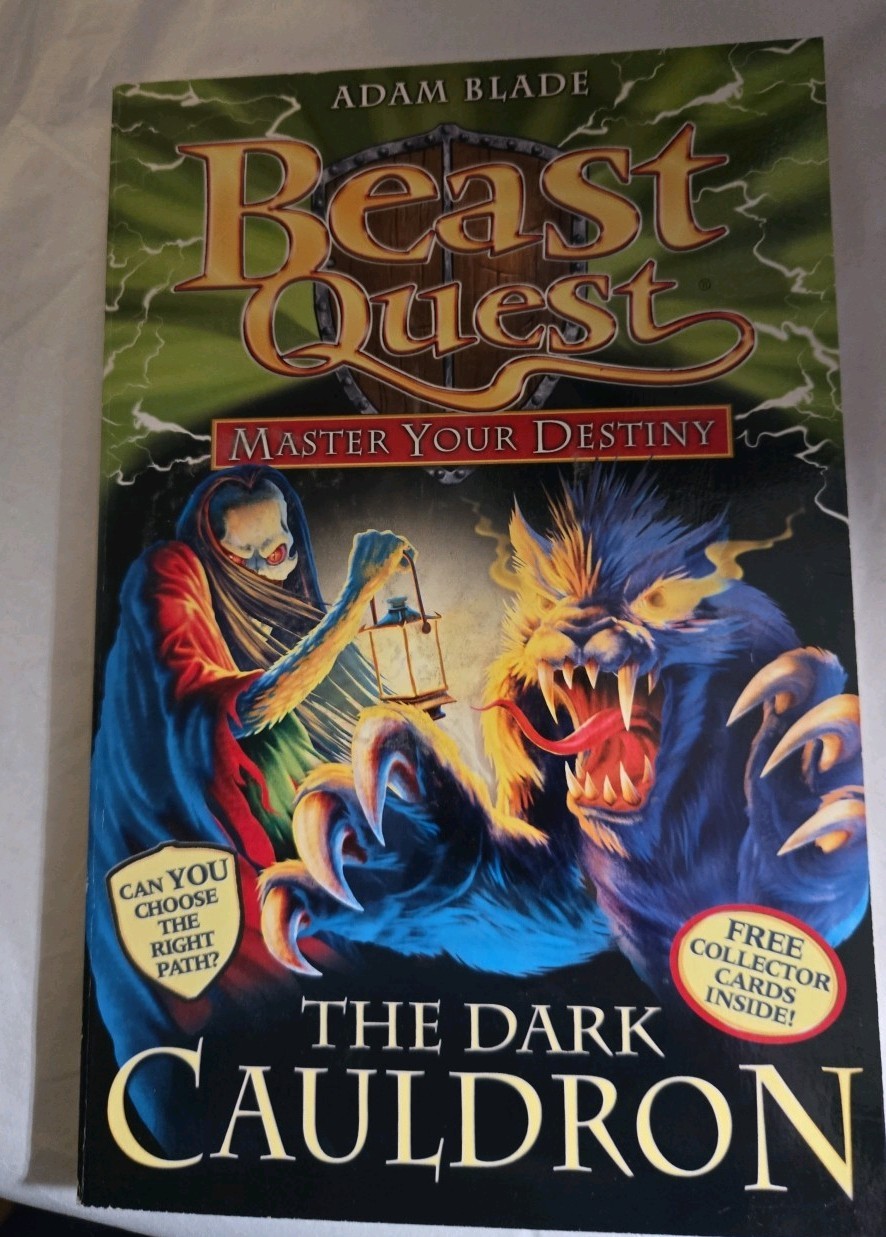 Beast Quest The Dark Cauldron Paperback Book Great Condition