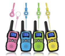 4 Pack Walkie Talkies for Adults  Kids, Two Way Radios for Family