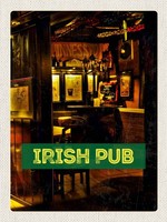 Holzschild 40X30 Cm Irland Kneipe Irisches Pub Bier Essen Trinken Deko Geschenk