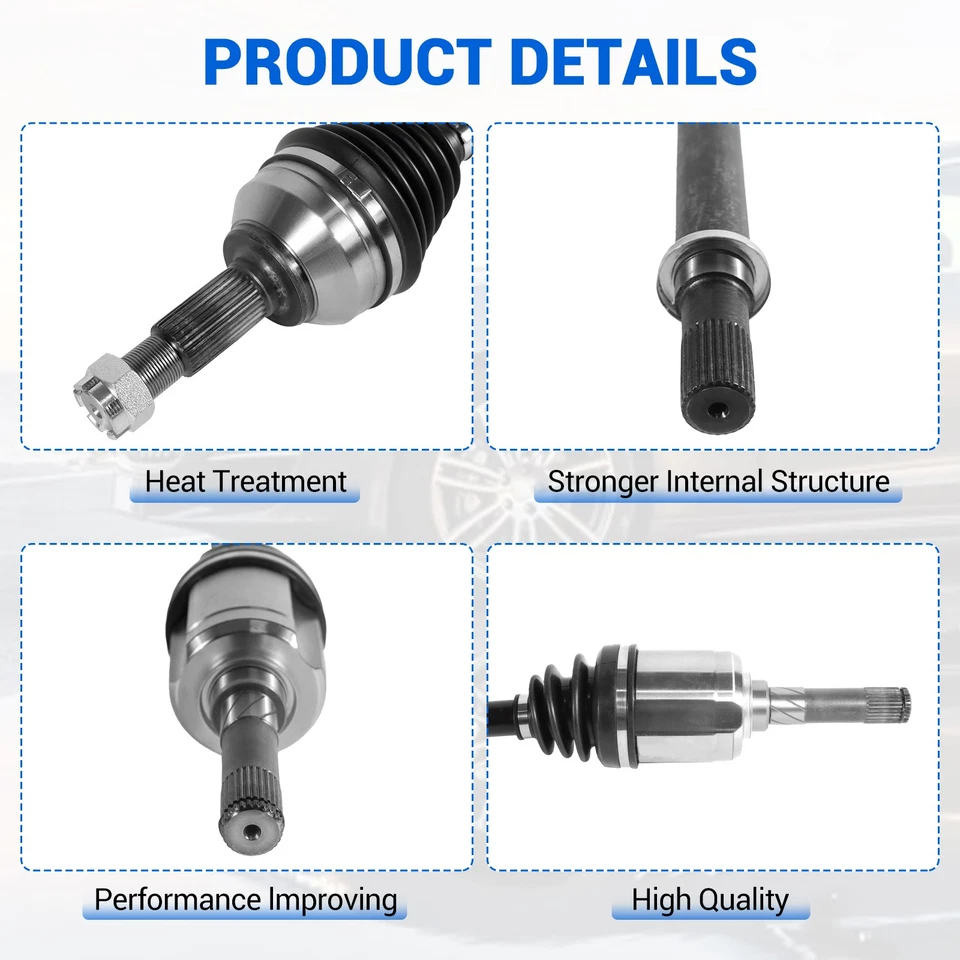 Par de ejes delanteros CV para Nissan Rogue 2008-2013 2014-2015 Rogue Select AWD Foto 4 de 4