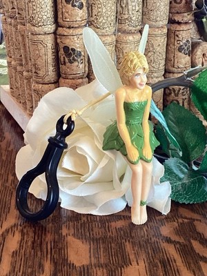 Vintage 2003 Wendy s Disney Tinker Bell Pixie With Movable Wings Plastic Clip