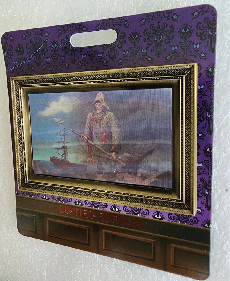 DISNEY WDI MOG MANSIÓN EMBRUJADA SALÓN RETRATOS LENTICULARES ~ MARINER JUMBO LE PIN Foto 2 de 4