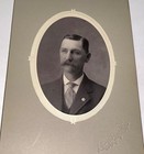 Rare Antique ID'd Businessman, Warden & Burgess Byron Webler CT Cabinet Photo US — photo 1