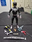 Power Rangers Lightning Collection Mighty Morphin Black Metallic Complete MMPR
