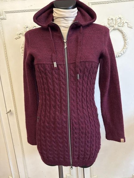 Women Ivanhoe of Sweden Sweater Burgundy Wool 36