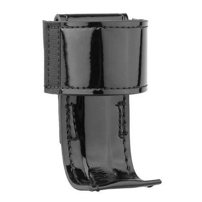 Dutyman 4131 High-Gloss Leather Steel Based Radio Holder, Black