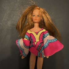 MATTEL VINTAGE ROCK FLOWERS LILAC 6" DOLL W/ OUTFIT