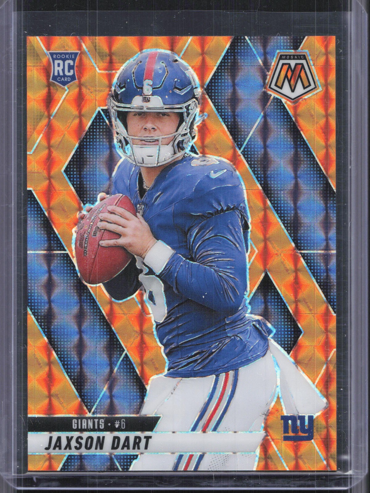 2025 Panini Mosaic #362 Jaxson Dart Mosaic Orange #/199