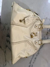 Authentic YSL Large Muse Patent Leather Bag & Padlock