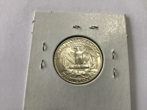1932 silver washington quarter. BU