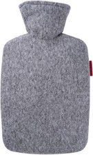 Hugo Frosch Hot Water Bottle Polyester Gray Standard Size Eco-Friendly UK New