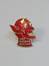 BPOE Elks Lodge #1324 Glendive Montana Lapel Pin Red Devil