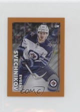 2022-23 Chrome NHL Sticker Collection Orange Refractor /25 Evgeny Svechnikov ka7