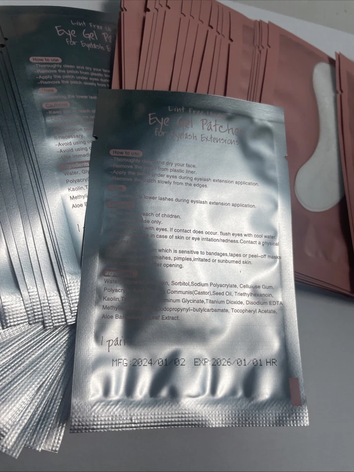 200 pairs Eye  Gel Eyelash Pad patch Lint individual Lashes Extension - Image 3 of 4