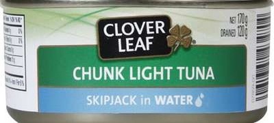 Clover Leaf Chunk Light Tuna in Water 120g - Case of 24 x 120g - Case Pack - New