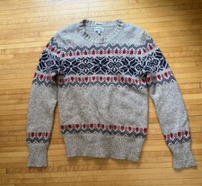 Gant Rugger Men's Winter Jacquard Sweater - Medium - Alpaca, Wool, Cotton, Poly