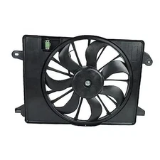 12V AC Condenser Cooling Radiator Fan Assembly Compatible with 2010-2017 Dodge 