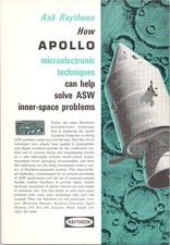 Raytheon Apollo Guidance Computer ASW Vintage Magazine Ad 1966 Space Race