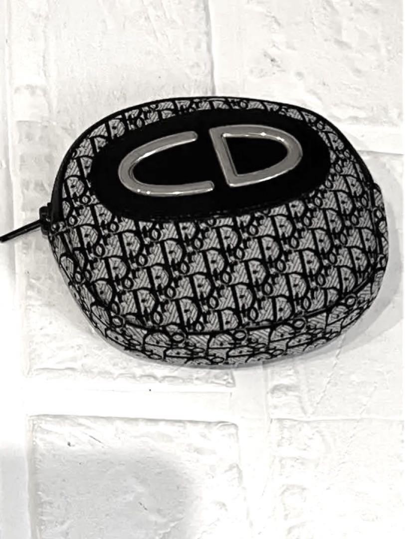 DIOR ホインテットトゥシッフアッフフツ KCI945VEA 900 Old Dior Coin Purse Vintage Trotter Nylon Genuine Leather