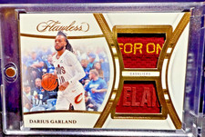 2023-24 Panini Flawless DARIUS GARLAND GOLD DUAL SICK LOGO PATCH #7/10 CAVS