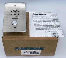 New AIPHONE LE-SS-1G 32304 ￼ Vandal and Weather Resistant 1-Gang Sub Station
