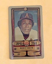 1983 PERMA GRAPHIC==GOLD==SUPER-STAR #-20 ROD CAREW==CALIFORNIA ANGELS