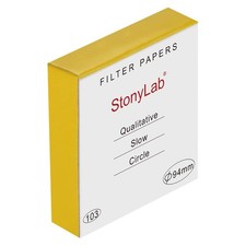 Qualitative Filter Paper, 100 Packs Slow Flow Rate Cellulose Filter Paper Cir...