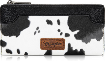 Wrangler Cow Print Bifold Wallet Women'S Wallets, Card Cases & Money Organizers