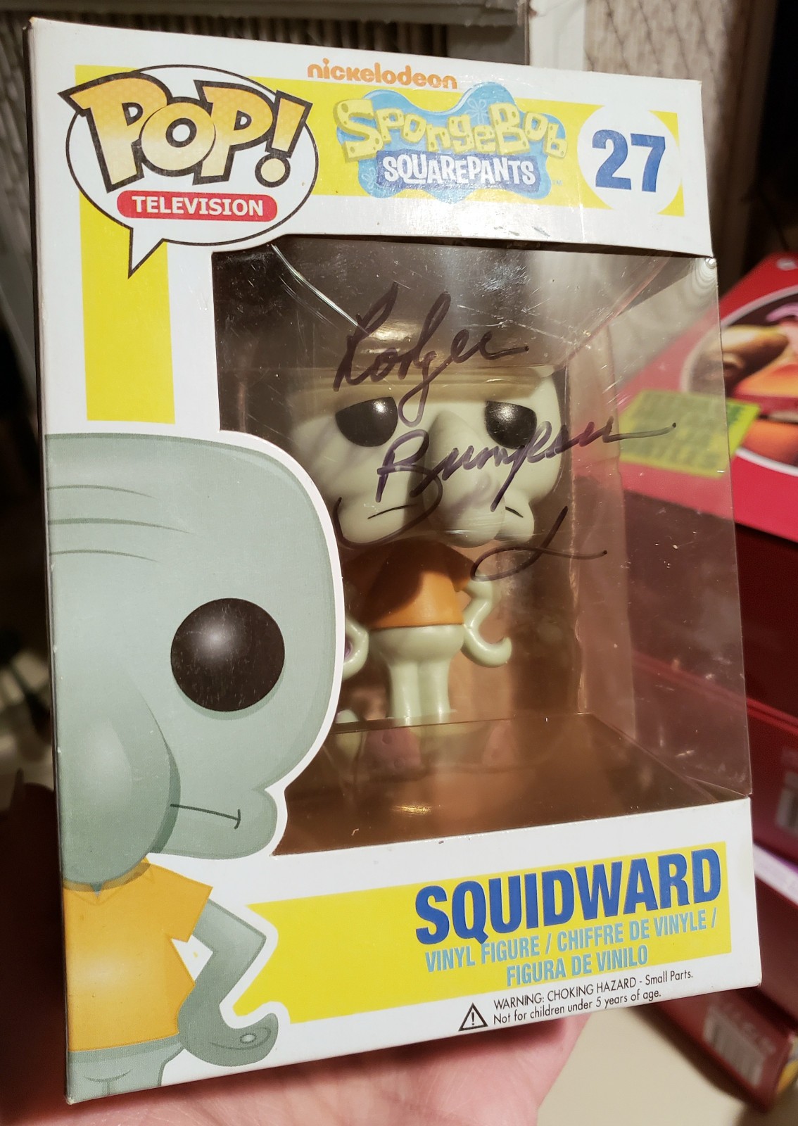 Funko Pop Calamardo #27 / Televisión Bob Esponja Original Nuevo Firmado