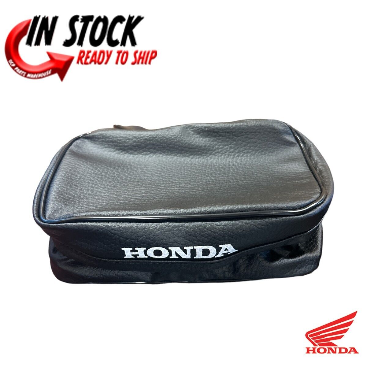 HONDA TAIL BAG BLACK XR250L XR250R XR600R XR650L OEM GENUINE HONDA TAIL BAG BLACK XR250L XR250R XR600R XR650L OEM GENUINE