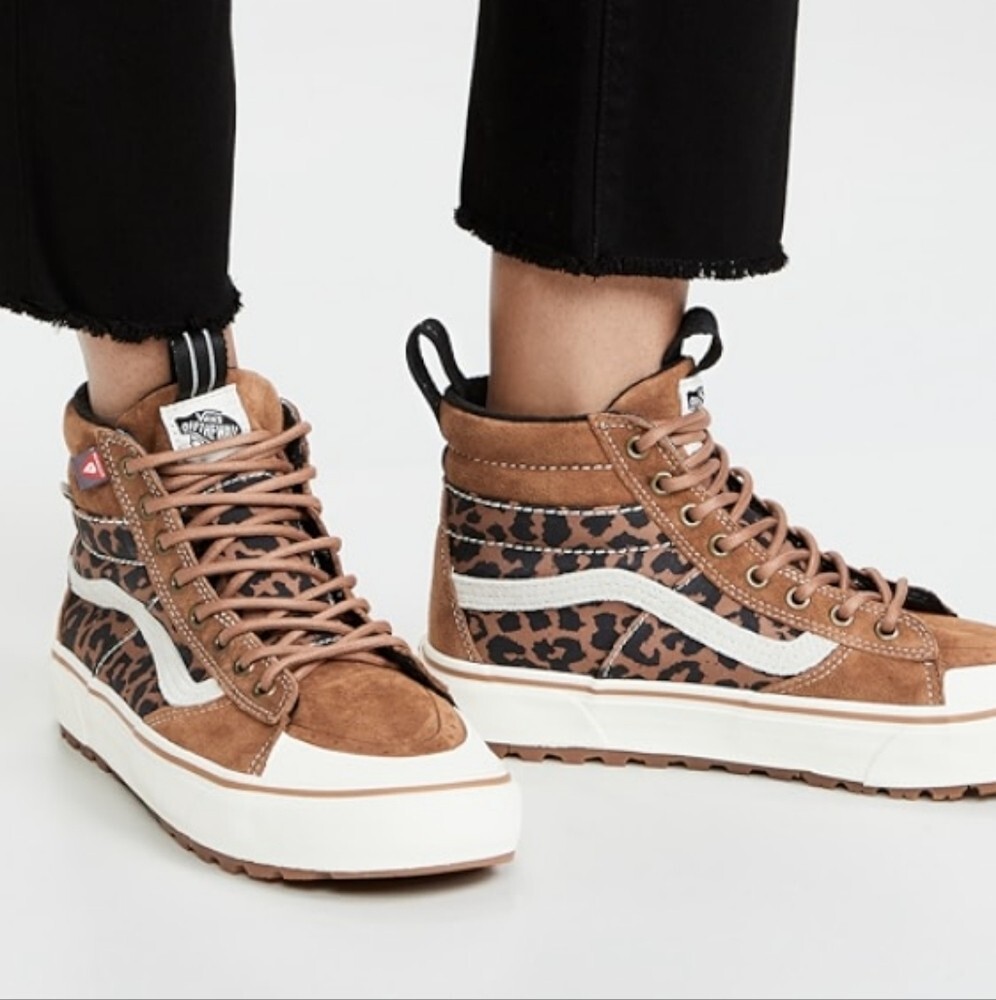Sk8-hi mte - 2 unisex talla 7 hombre talla 8,5 mujeres ardilla/leopardo cordones sneak