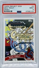 Mike Trout Topps PROJECT 2020 Card #4 Emsy 2011 RC PSA 9 Mint Nice!