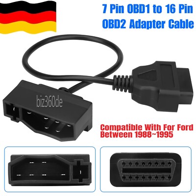 Für Ford Engine Repair Tool 7 Pin OBD1 to OBD2 Kabel Adapter Code Reader Scanner