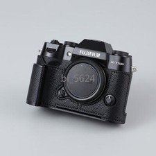 Cowhide Leather Protective Sleeve Camera Case Hand Grip for Fujifilm XT50 X-T50