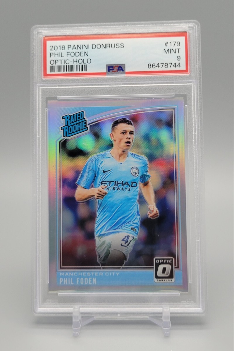 2018 Panini Donruss OPTIC Phil Foden HOLO RC Rated Rookie Card 