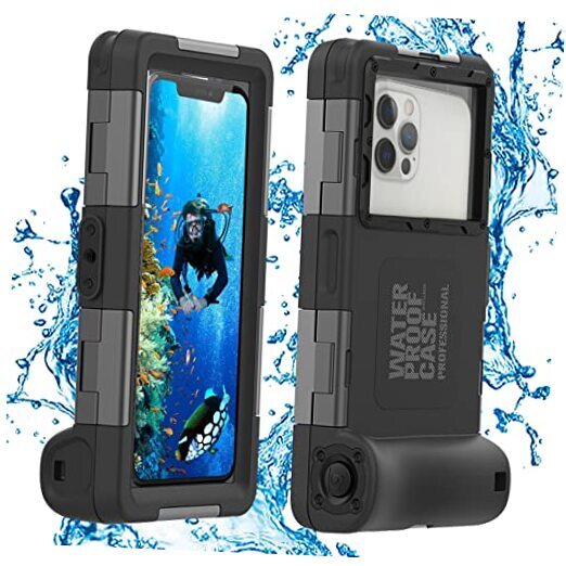 Waterproof Underwater Snorkeling Diving Phone Case for Second Generation Black