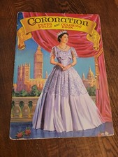 Coronation Paper Dolls & Coloring Book 1953 Queen Elizabeth Saalfield Uncut
