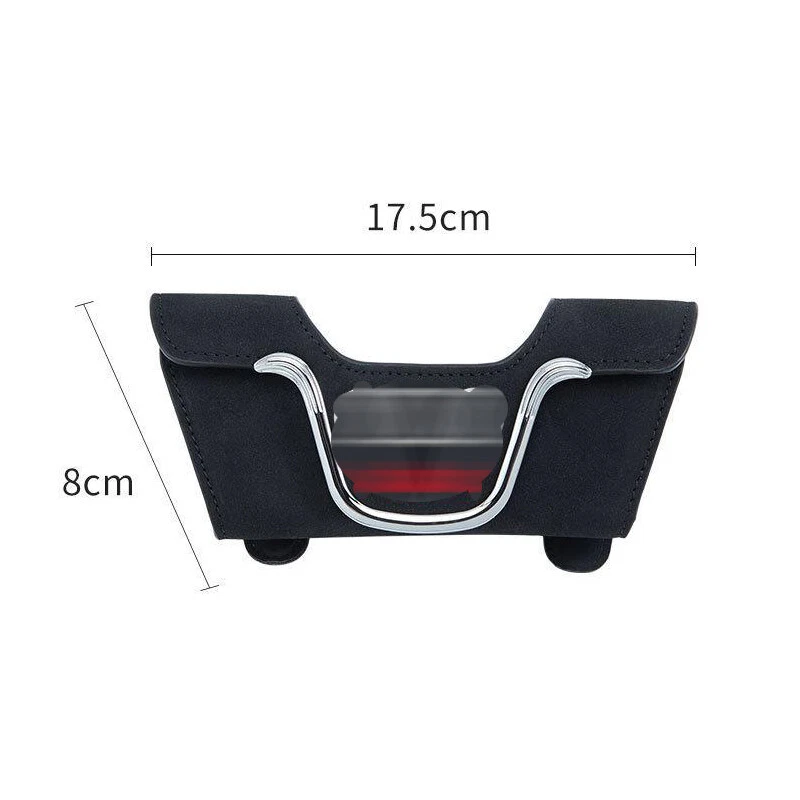Автомобильный солнцезащитный козырек солнцезащитные очки коробка карты держатель для Mercedes Benz черная замша кожа - Изображение 3 из 4