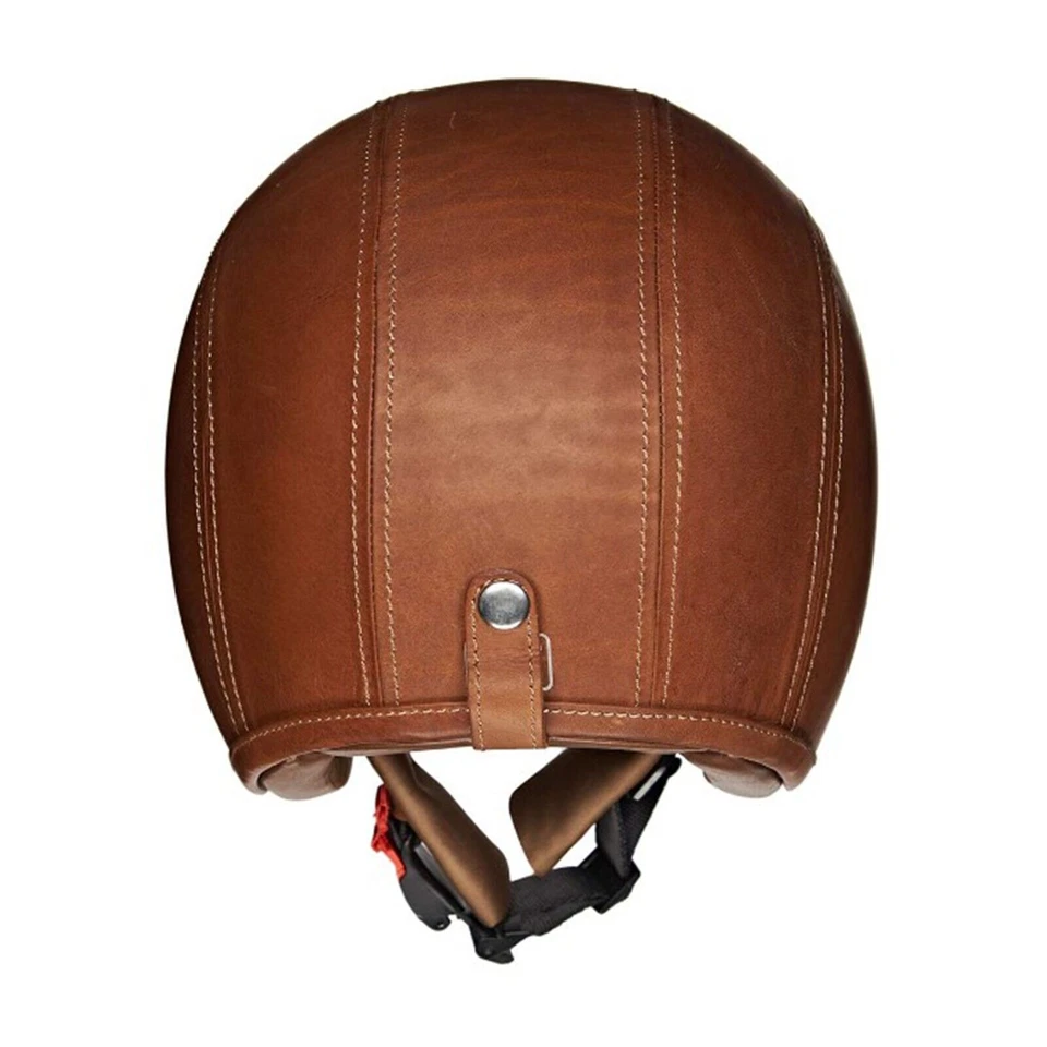 Royal Enfield "CASCO DE CUERO GRANADO CARA ABIERTA" (BRONCEADO) Foto 3 de 4