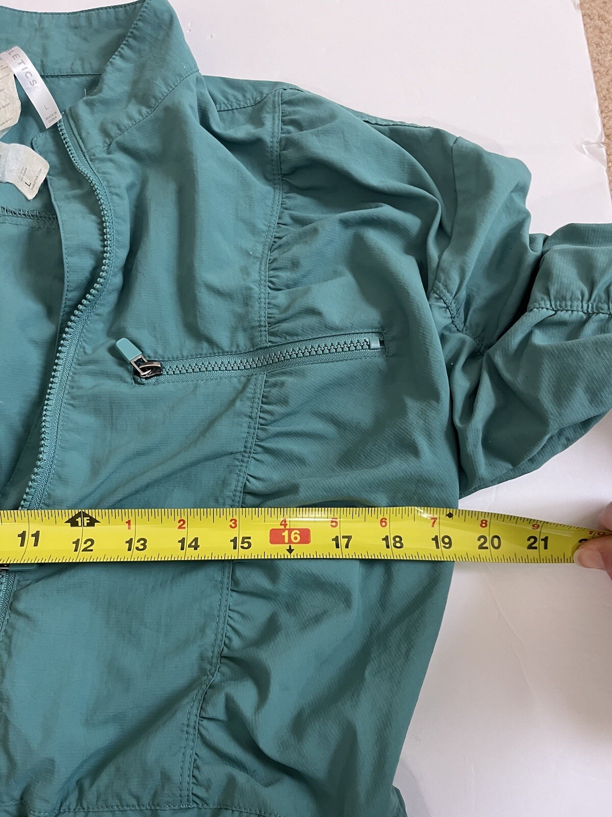 Fabletics Cinch Jacket Size Large Green - image 6