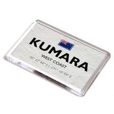 FRIDGE MAGNET - Kumara - West Coast - New Zealand - Lat/Long