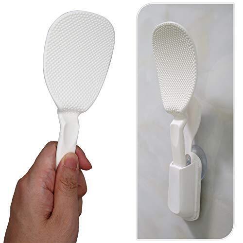 EIKS Non Stick Rice Paddle Spatula with Suction Cup Holder Rack for Rice Potato - Picture 1 of 7