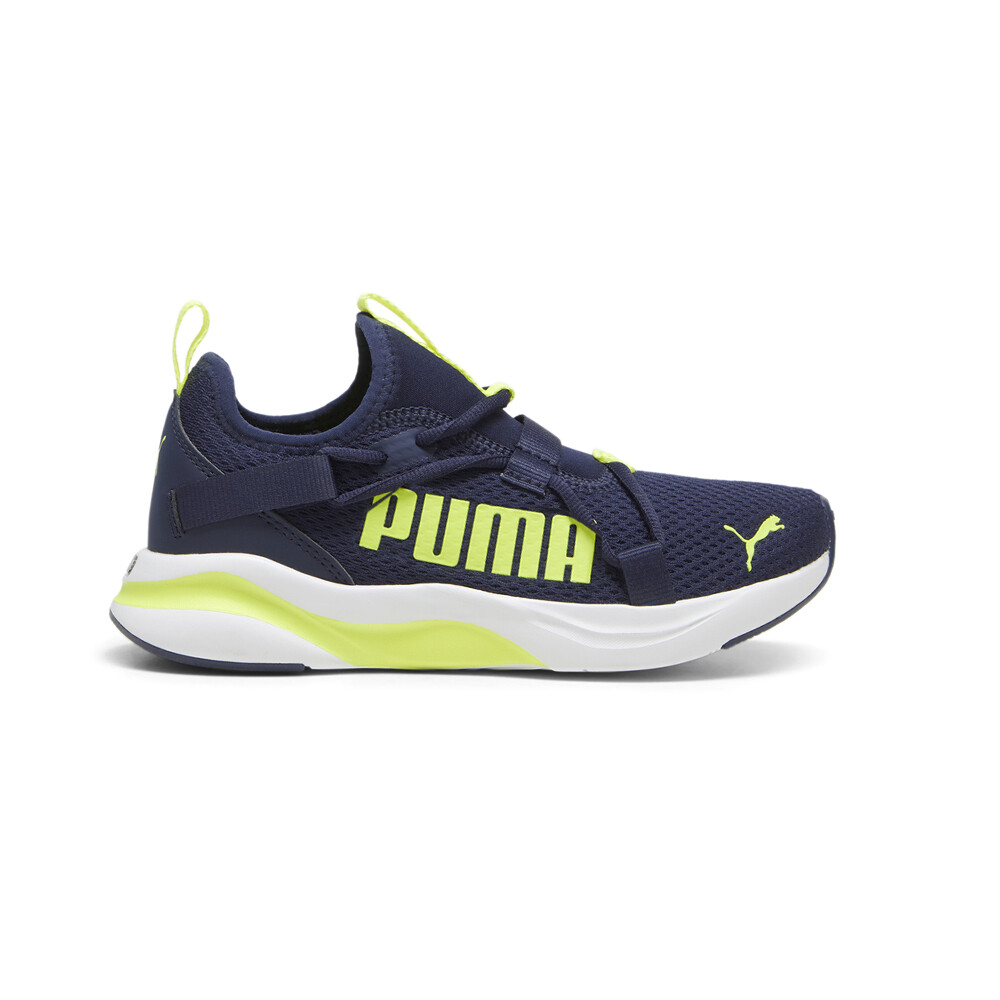 Повседневные кроссовки Puma Softride Rift Pop Slip On Youth для мальчиков синего цвета 19477321