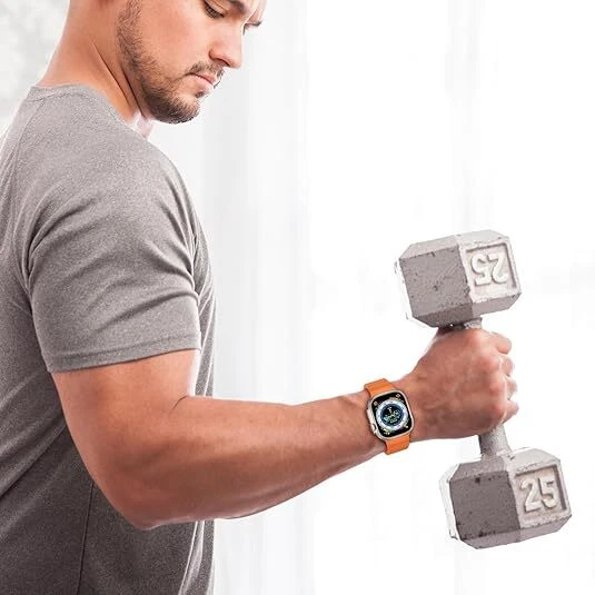 Correa de silicona oceánica 49 mm para Apple Watch Series Ultra 3 11 10 9 8 7 iWatch Foto 4 de 4