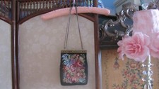Antique Petit Point Evening Bag Beautiful Needlework