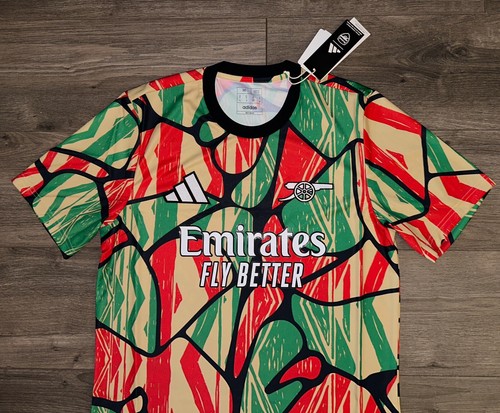 Adidas MLS Emirates 2024-25 Arsenal Pre-Match Soccer Football Jersey Mens XL NWT - Picture 3 of 11