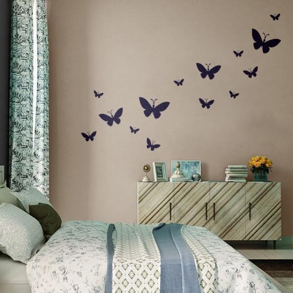Butterfly Two Layer Stencils - 11x8.5" Reusable For Wall Art & Crafts