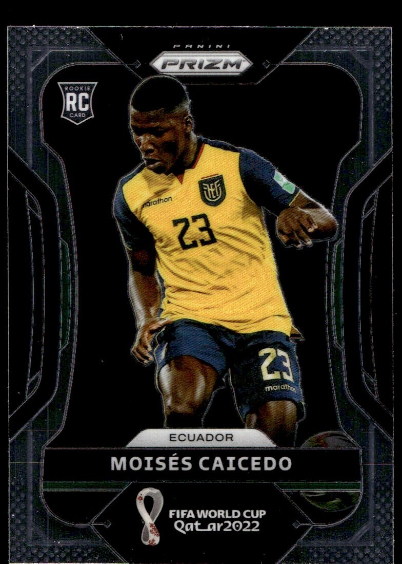 2022 Panini Prizm World Cup Moises Caicedo Rookie G25 Ecuador #81