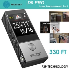 330Ft Laser Measure Tool ±2mm Accuracy  M/in/Ft Unit Switching Touchscreen